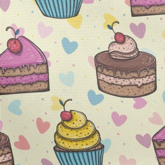 Cherry Different Flavor Cakes Pongee