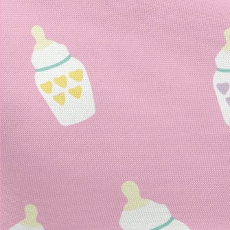 Heart Pattern Baby Bottle Pongee