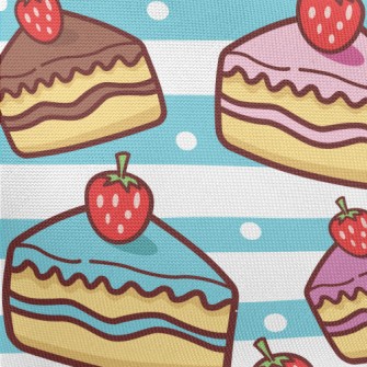 Various Colors Strawberry Cake Pongee