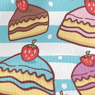 Various Colors Strawberry Cake Stretch Jersey