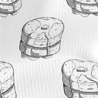 Simple Sketch Thick Muffin Stretch Jersey