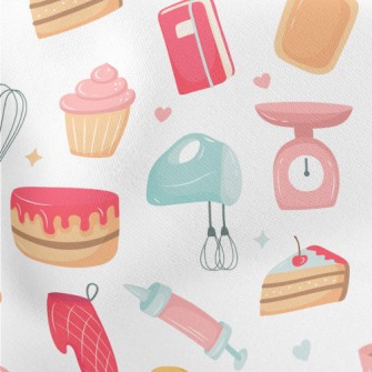 Baking Supplies And Cakes And  Lightweight Cotton Poplin