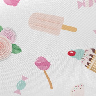 Popsicle Candy Cake Rose Midweight Cotton Poplin