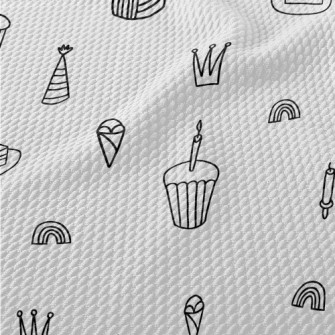 Simple Cup Cake Rainbow Hat Birdseye Piqué