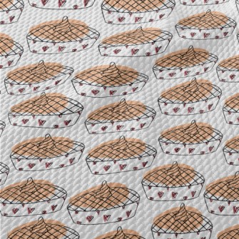 Simple Heart Pumpkin Pie Birdseye Piqué