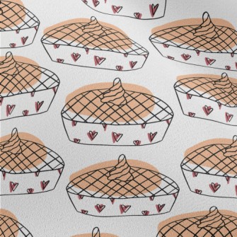 Simple Heart Pumpkin Pie Chiffon