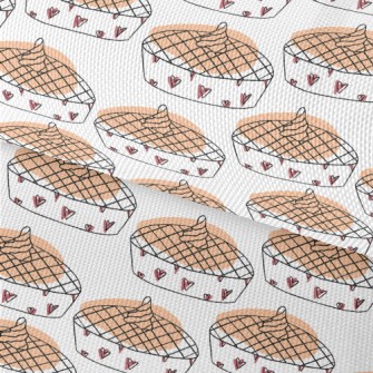 Simple Heart Pumpkin Pie Waterproof Oxford