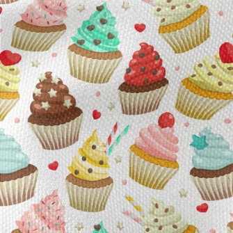 Cup Cakes Of Various Flavors Waterproof Canvas