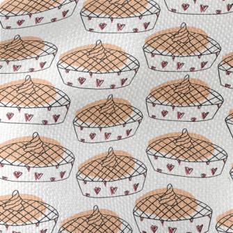 Simple Heart Pumpkin Pie Waterproof Canvas