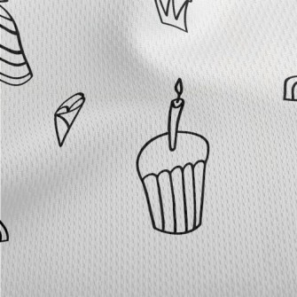 Simple Cup Cake Rainbow Hat Athletic Mesh Flat Back