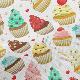Cup Cakes Of Various Flavors Performance Linen