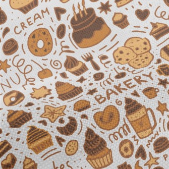 Coffee Dessert Cake Biscuits Performance Linen