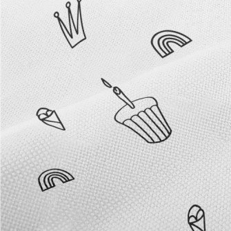 Simple Cup Cake Rainbow Hat Performance Linen