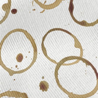 Watercolor Coffee Stain Polka  Standard Corduroy