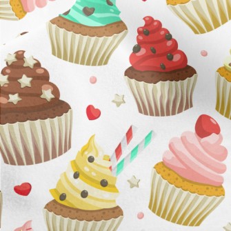 Cup Cakes Of Various Flavors Micro Fleece