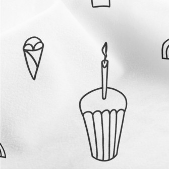 Simple Cup Cake Rainbow Hat Micro Fleece