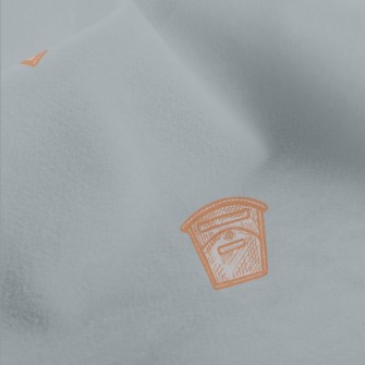 Hand Drawn Retro Mailbox Micro Fleece