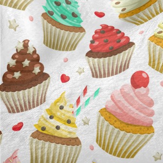 Cup Cakes Of Various Flavors Minky