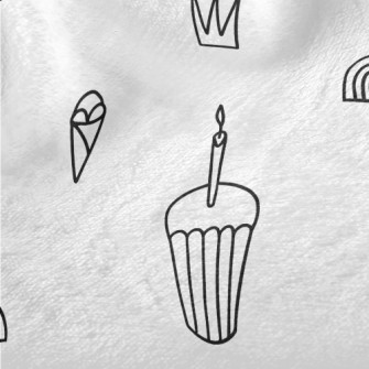 Simple Cup Cake Rainbow Hat Minky