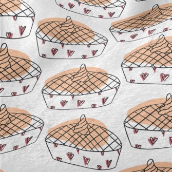 Simple Heart Pumpkin Pie Minky