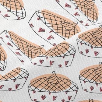 Simple Heart Pumpkin Pie Piqué