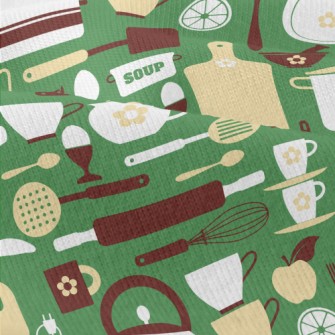 Kitchen Utensils Pattern Modern Jersey