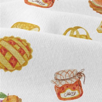 Hand Drawn Fruit Basket And Ja Modern Jersey