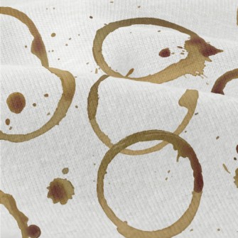 Watercolor Coffee Stain Polka  Modern Jersey