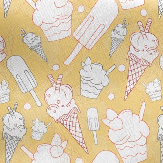 Simple Ice Cream Popsicles Jersey Backed Fleece