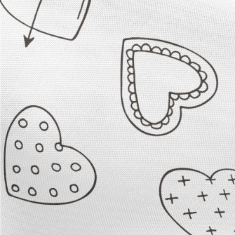 Simple Various Styles Love Pongee