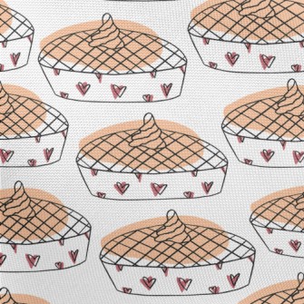 Simple Heart Pumpkin Pie Pongee