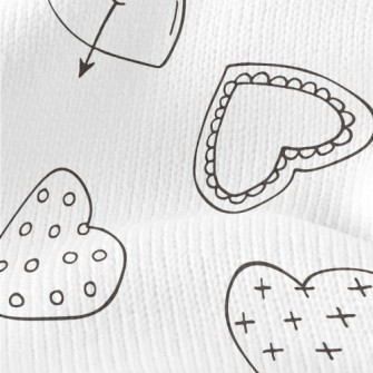 Simple Various Styles Love Stretch Jersey