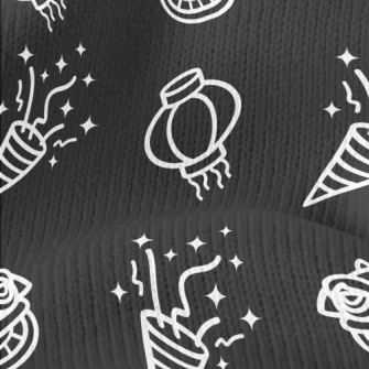 Simple Lantern Lion Dance Fire Stretch Jersey