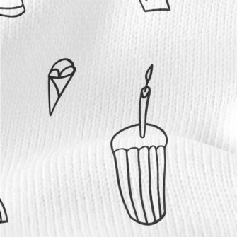 Simple Cup Cake Rainbow Hat Stretch Jersey