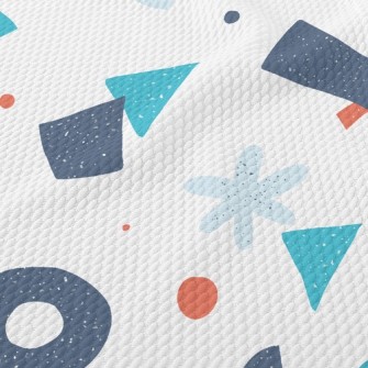 Geometric Color Blocks Birdseye Piqué