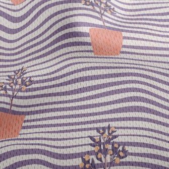 Wenqing Small Potted Plant Athletic Mesh Flat Back