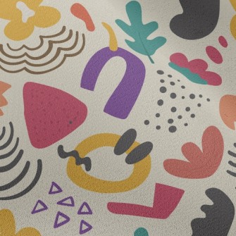 Abstract Flowers And Plants Chiffon