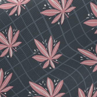 Bright Marijuana Leaves Twill