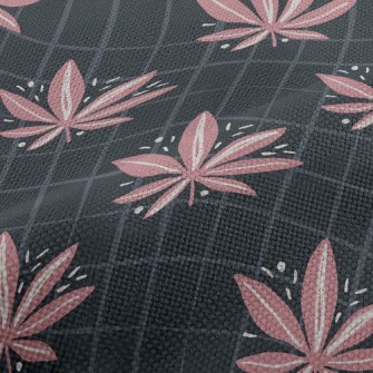 Bright Marijuana Leaves Performance Linen