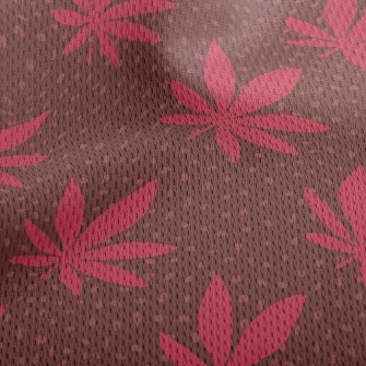 Evil Marijuana Leaf Athletic Mesh Flat Back