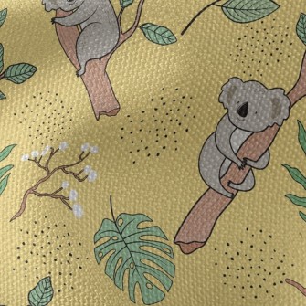 Cute Tree Hugging Koala Waterproof Canvas