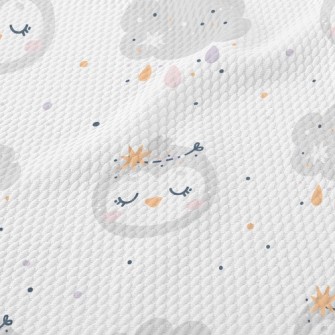 Shiny Cute Bird Birdseye Piqué