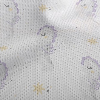 Cute And Shiny Seahorse Athletic Mesh Flat Back