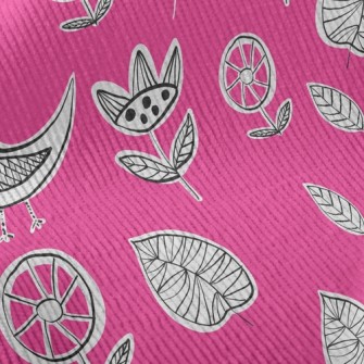 Childlike Doodle Bird Standard Corduroy