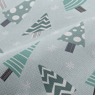 Geometric Wavy Christmas Tree Performance Linen