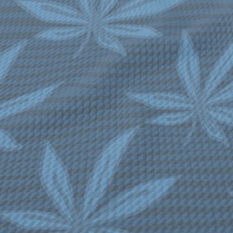 Psychedelic Marijuana Leaves Birdseye Piqué