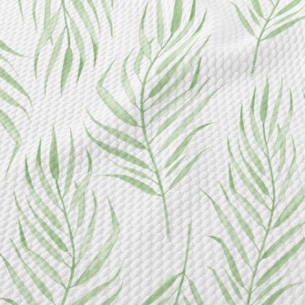 Fresh Little Willow Leaves Birdseye Piqué