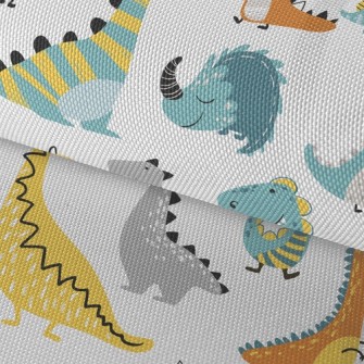 Simple Line Dinosaur Waterproof Oxford