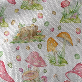 Watercolor Fairy Tale Big Mush Waterproof Canvas