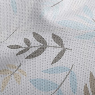 Pastel Colored Leaves Athletic Mesh Flat Back